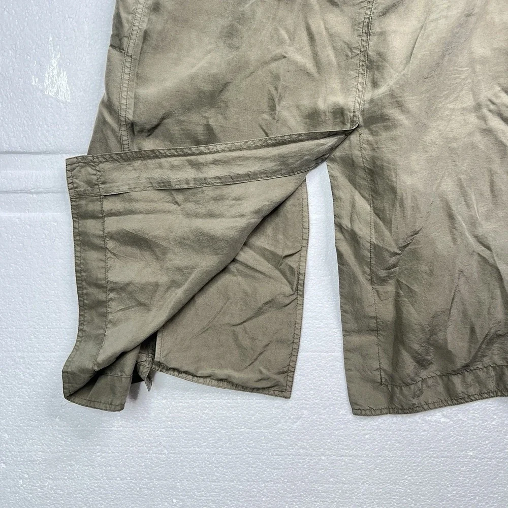 Rag & Bone New York‎ Women Sleeveless Trench Dress Olive Green Belted Utility Sm
